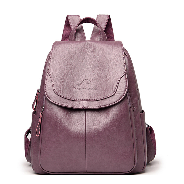Mochila de Couro Ecológico Feminina
