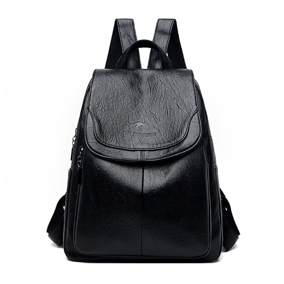 Mochila de Couro Ecológico Feminina