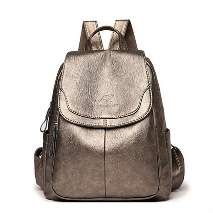 Mochila de Couro Ecológico Feminina