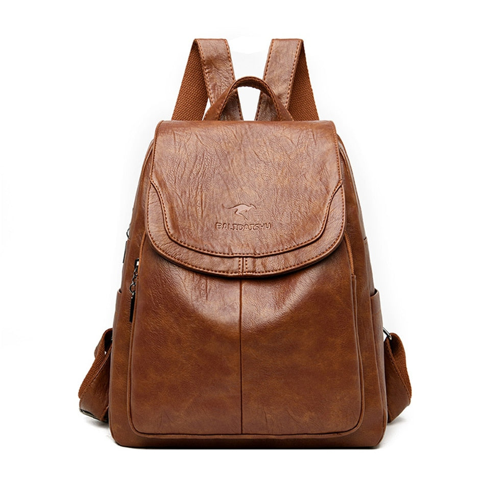 Mochila de Couro Ecológico Feminina