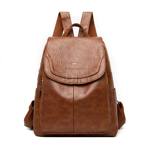 Mochila de Couro Ecológico Feminina