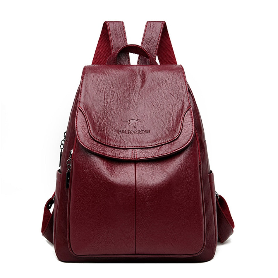 Mochila de Couro Ecológico Feminina