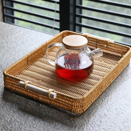 Bandeja Tecido Multiuso para Lanches – Ideal para Café, Chá, Condimentos e Mesa de Jantar